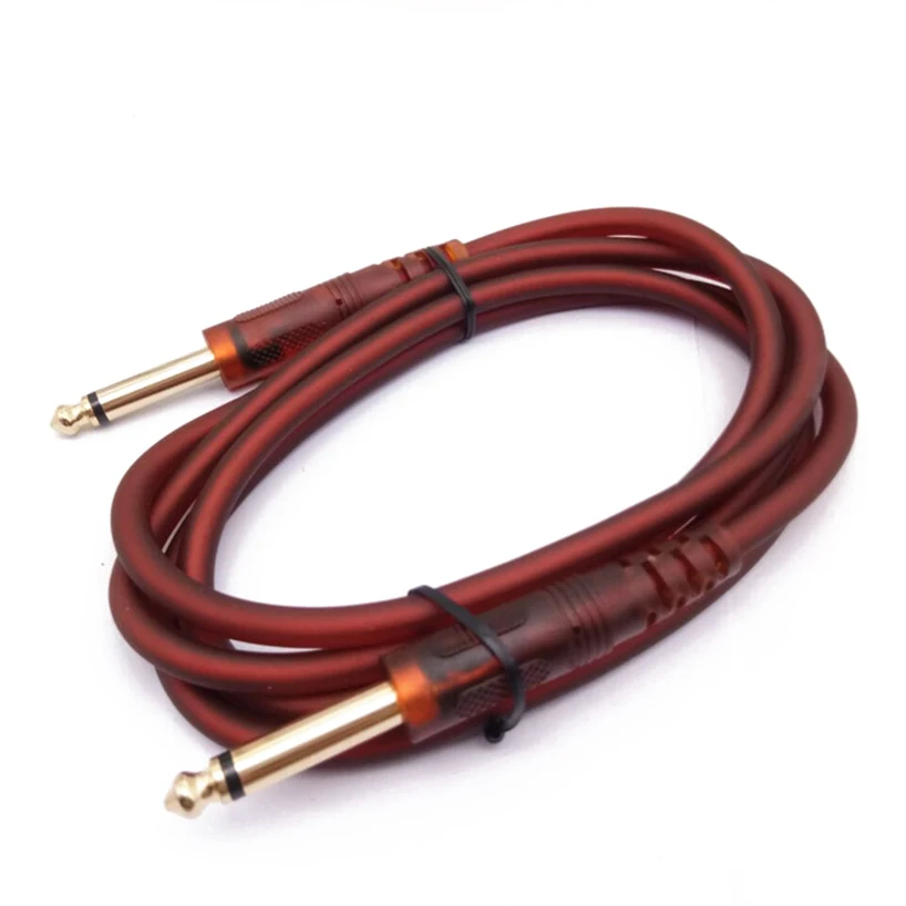 6.35mm Plug Aux Cable Mic Cord Male to Mono Audio Video PVC Wire for Guitar Mixer Amplifier | Обустройство дома