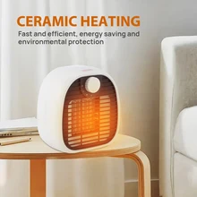

1000W Mini Electric Heater Portable Desktop Fan Heater PTC Ceramic Heating Warm Air Blower Home Office Winter Warmer Machine