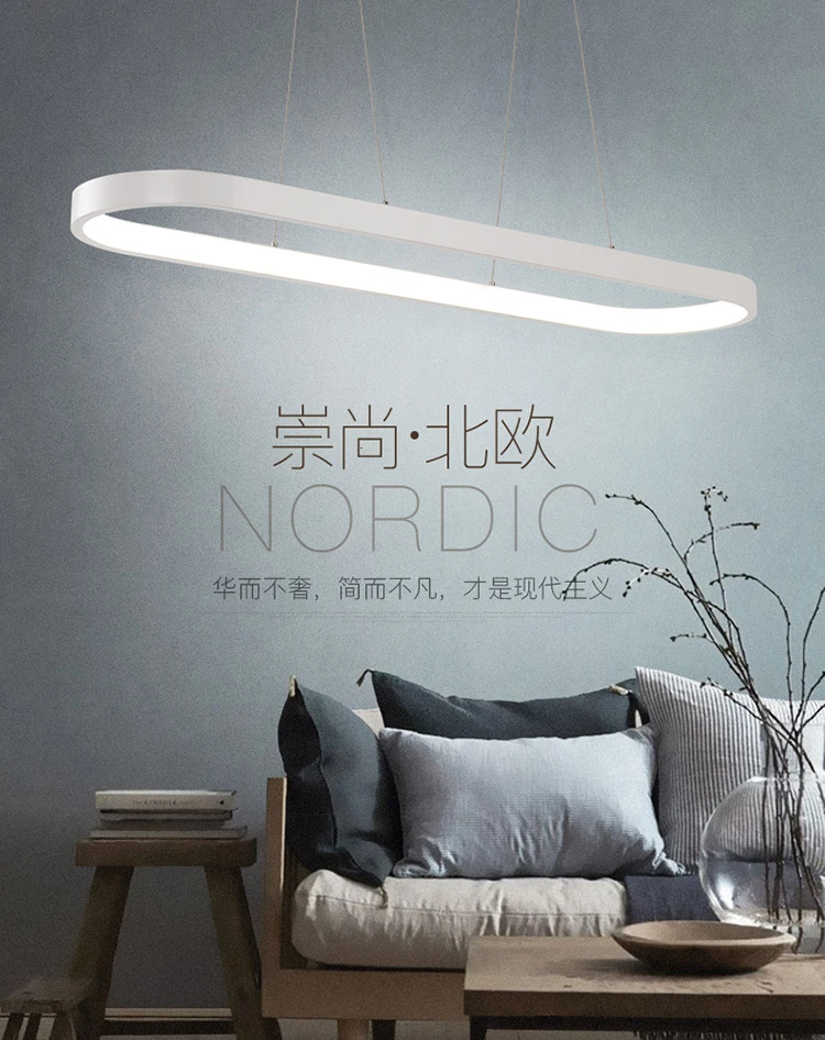 Led люстра постмодерн минималистский led кольцо «подсвечник» Nordic творческая гостиная столовая светящаяся гирлянда огни