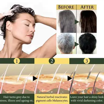

Effective Polygonum Multiflorum Shampoo Black Hair Shampoo Hair Color & Hair Darkening Shampoo