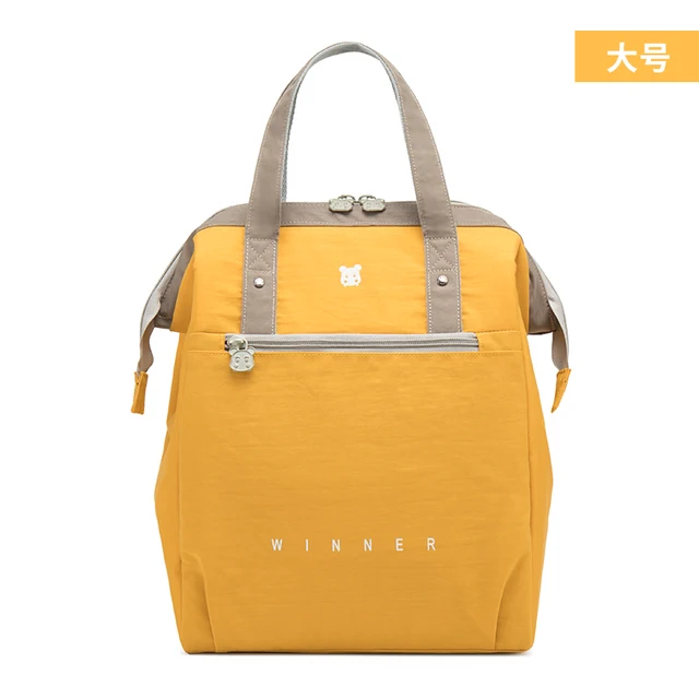 Portable Lunch Bag  New Thermal Insulated Lunch Box Tote Cooler Bag Bento Pouch Lunch Container School Food Storage Bags L-Yellow
