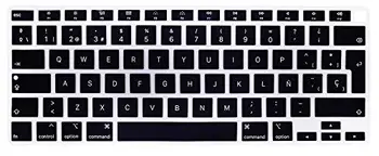 

EU Spanish Language Keyboard Cover Skin,Silicone Keyboard Cover Protector for MacBook Air 13 inch A2179 2020 Released Touch ID