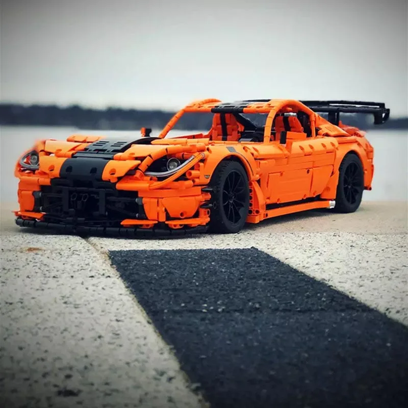 Новая технология серии Viper ACR MOC-13655 двойной монстр мотор спортивный автомобиль строительные блоки кирпичи diy игрушка подарок на день рождения Рождество - Цвет: Only building blocks