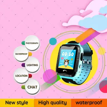 

2020 SOS Kids Smart Watch IP67 Waterproof Wristwatch For Child Security Anti-lost LBS Tracker Camera SIM Call Phone Wrist Watch