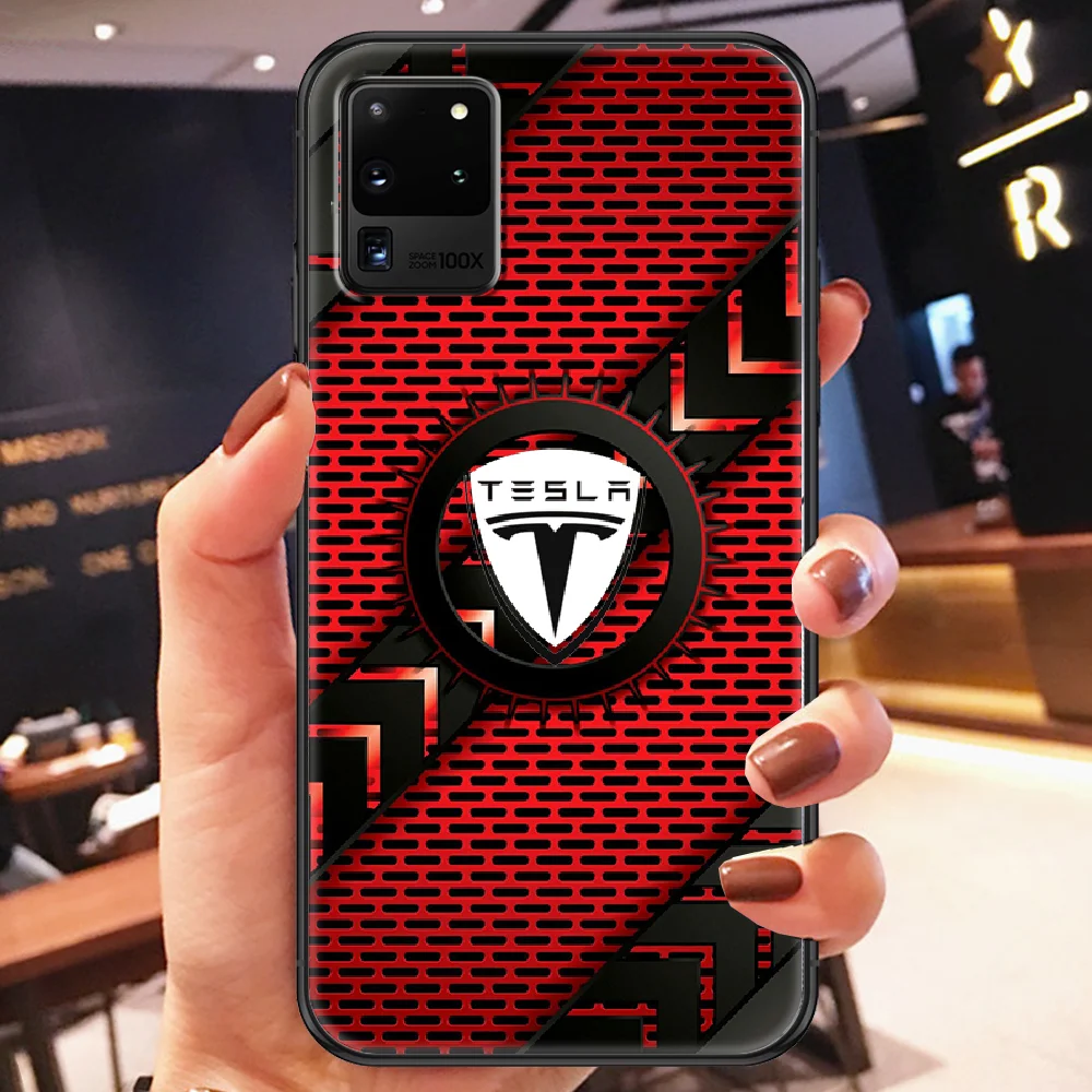 Чехол для телефона Tesla Inc. с логотипом автомобиля Samsung Galaxy Note 4 8 9 10 20 S8 S9 S10 S10E S20 Plus