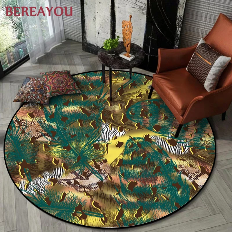 Vintage Rugs Ethnic Round Carpet Bohemia Living room Mat Yoga Mat Cloakroom Retro Ethnic Non-slip Round Carpet For Bedroom tapis Vintage Rugs Ethnic Round Carpet Bohemia Living room Mat Yoga Mat Cloakroom Retro Ethnic Non-slip Round Carpet For Bedroom tapis