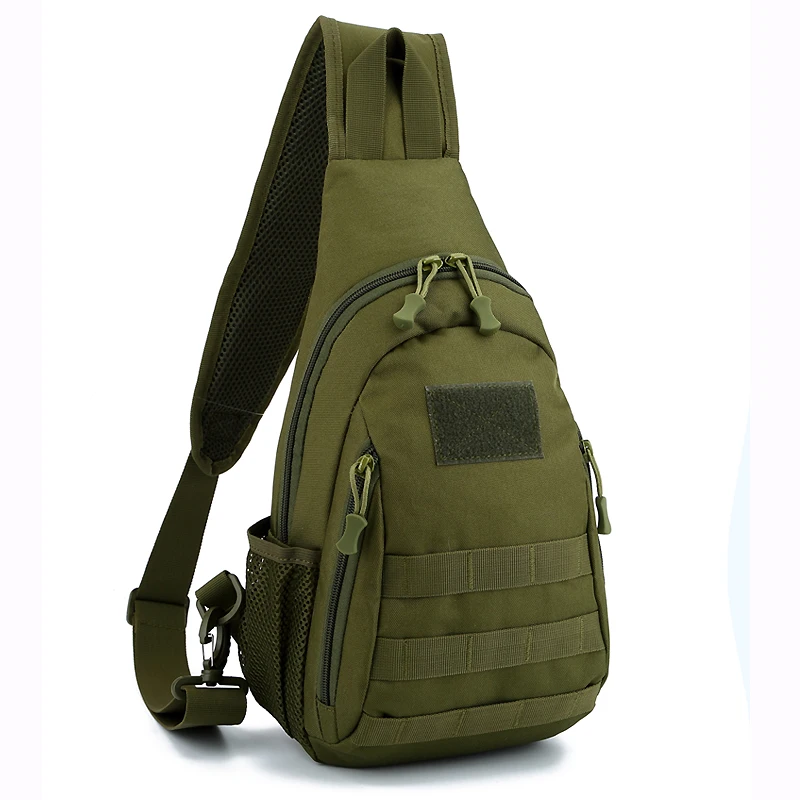 Армейский зеленый tactical shoulder bags schoudertas camouflage chest bag for men sling pack bandolera hombre phone bag tasjes man crossbody bags - Цвет: Армейский зеленый