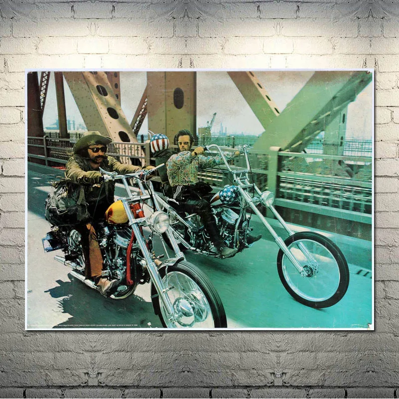Easy Rider 1969 классический фильм Искусство Шелковый Холст печати плакатов 13x18 24x32