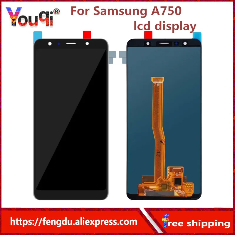 

Youqi Lcd For Samsung A750 LCD Display Touch Screen Digitizer For Galaxy A7 2018 A750 A750F SM-A750F A750FN