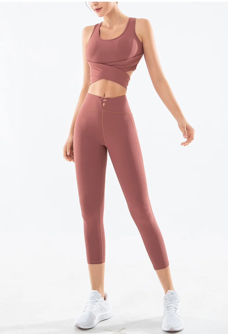 Women's Sports Suit Female Sportswear For Woman Gym Fitness Clothing Women Sport Wear Clothes Sporty 2 Piece Yoga Set Leggings