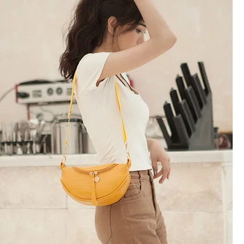 

2020 Fashion Trend Women Crocodile Pattern Vintage Classic Grain Shoulder Bag Messenger Zipper Adjustable Crossbody Bags