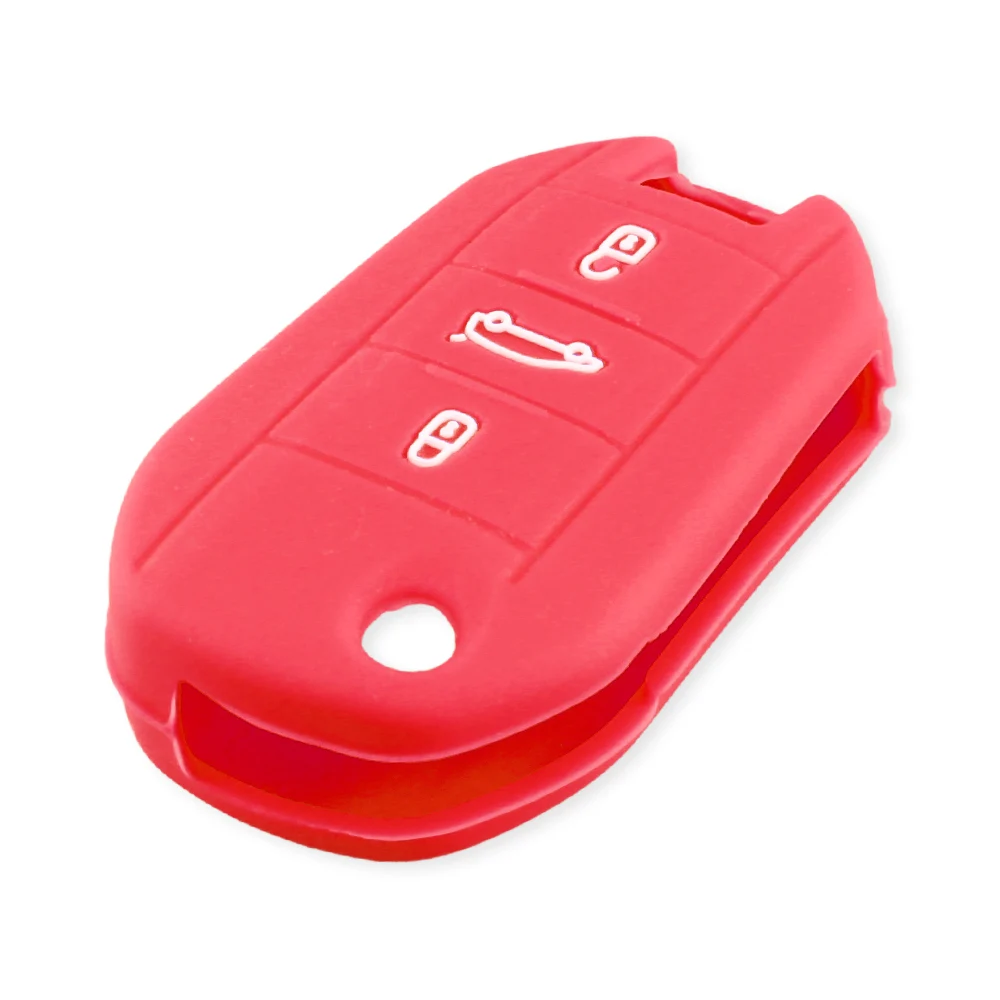 KEYYOU 20X силиконовый флип-чехол для автомобильного ключа для Citroen C4 кактус C5 C3 C4L peugeot 508 301 2008 3008 408 Чехол-держатель для дистанционного ключа