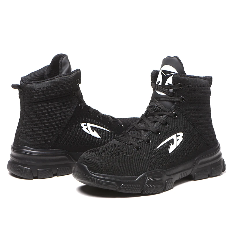 Рабочие ботинки; мужские зимние ботинки со стальным носком; неубиваемая защитная обувь; уличные тактические военные ботинки; Мужская зимняя обувь