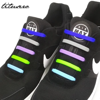 

16pcs/lot Elastic Silicone Shoelaces For Shoes Creative Shoelace No Tie Shoe Laces For Men Women Lacing Shoes Rubber Shoelaces