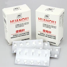 Blessfun 100 шт./кор. красота массаж пресс иглы внутрикожные иглы Huanqiu Одноразовые Иглы для аккупунктуры иглы