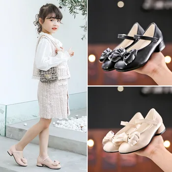 

Spring and Autumn New Style Children's Princess Shoes Little Girl's Casual Dance Performance Shoes Girl's Wedding Shoes