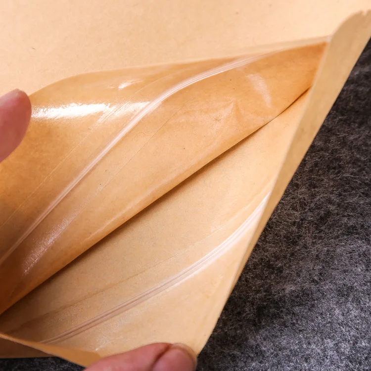 5pcs Brown Kraft Paper Gift Candy Bags Wedding Packaging Bag Recyclable Food Bread Party Shopping Bags for Boutique Zip Lock