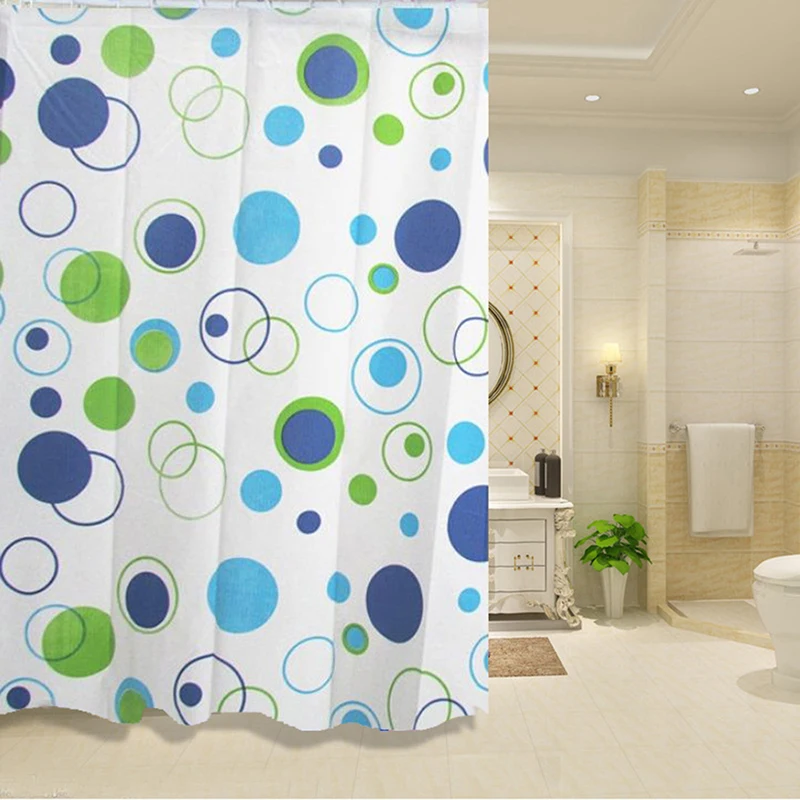Modern Shower Curtain Starfish Partition Waterproof Mildew PEVA Bathroom Curtain 