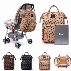 Модная сумка для мам, подгузник, милый щенок, большая емкость, Детская сумка, дорожный многофункциональный рюкзак, сумка для ухода за
