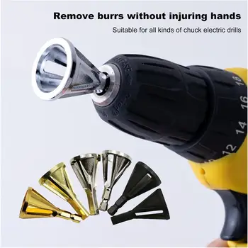 

Hex Triangle Shank Remove Burr Tools For Drill Bit Wood Drilling Deburring External Chamfer Tool Grinding Trimming Tool