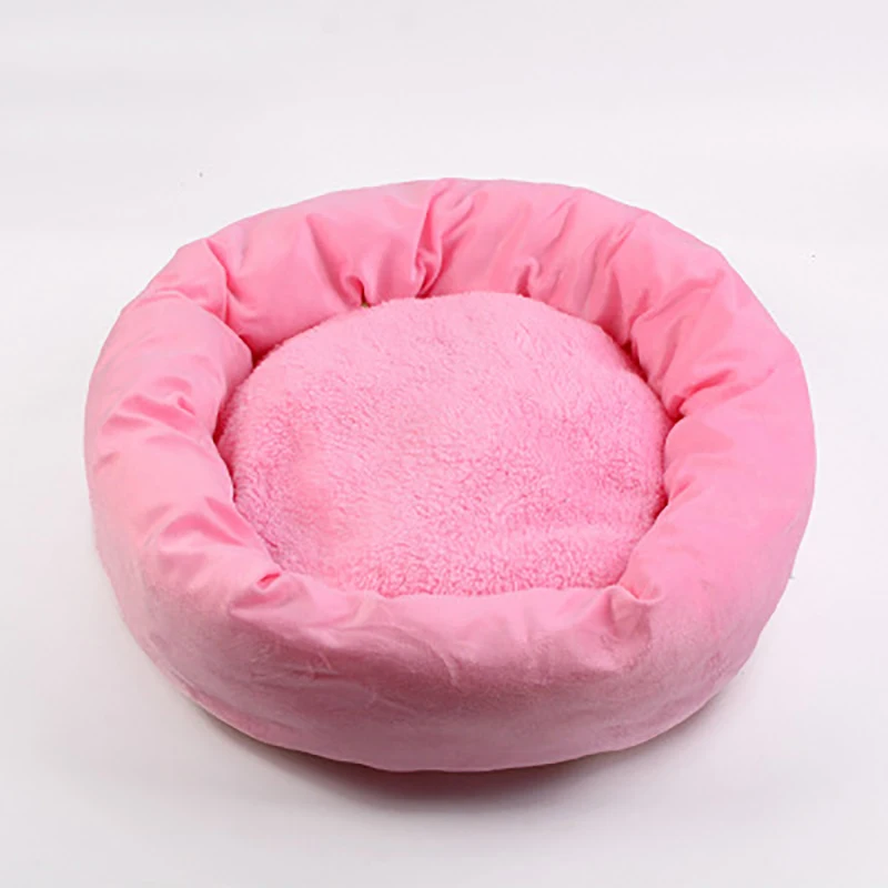 Кошка дом для собак кровать для домашних животных спальный котенок лежанки для кошек коврики серые товары для домашних животных спальный мешок дышащий тёплый зимний для спящие Коты - Цвет: Pink