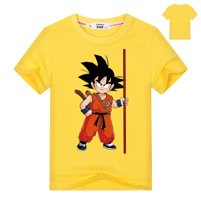Аниме толстовки Dragon Ball Z толстовки с капюшоном малыш Гоку толстовки пуловеры для мальчиков и девочек, верхняя одежда с длинными рукавами балахон - Цвет: yellow