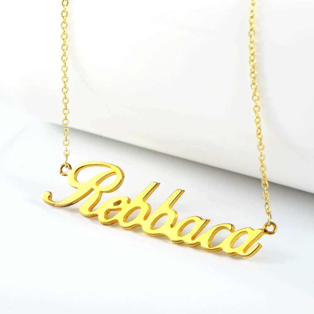 Custom Personalized Name Necklace Choker Women Necklace 925 Silver Necklace & Pendant Jewelry Mom Gift Wholesale (1)