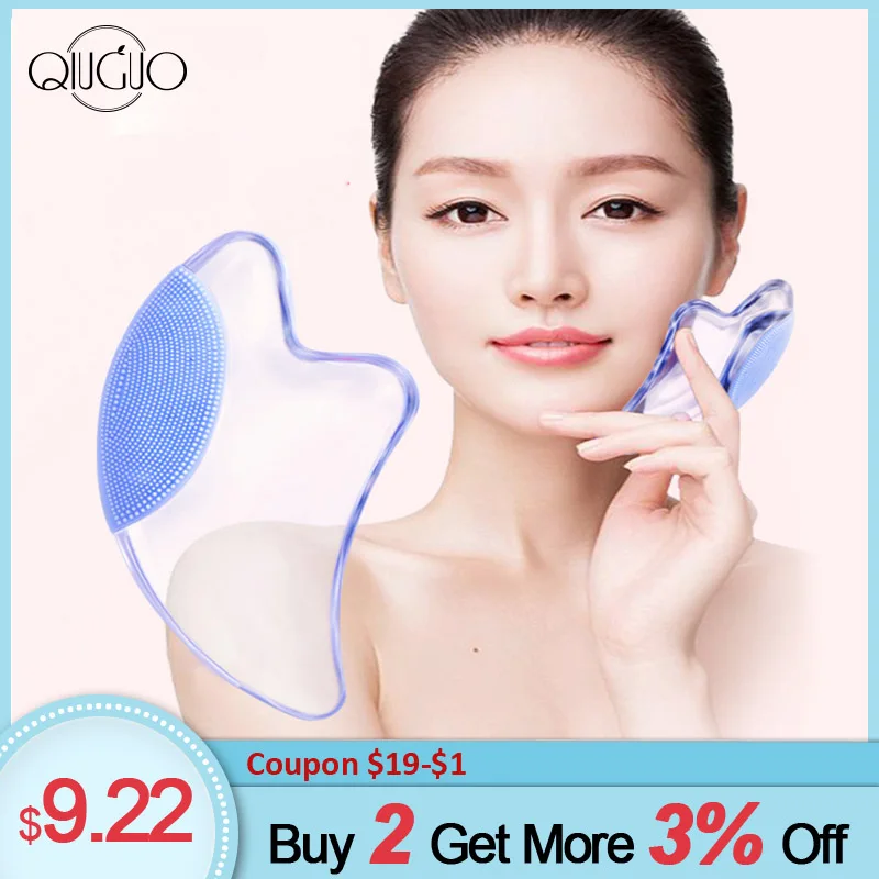 

Scraping Board V Shape Face Massager Facial Cleanser Guasha Face Acupuncture Massage Tools Eyes Acupoint Beauty Massager