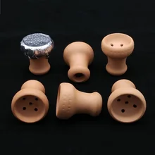 Глиняная керамическая чаша для кальяна голова чаша для кальяна Narguile Chicha керамическая чаша для кальяна с 5 отверстиями Аксессуары для кальяна