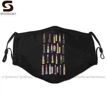 

Makeup Mouth Face Mask Your Favorite Lipstick Collection Facial Mask Funny Fashion with 2 Filters for Adult