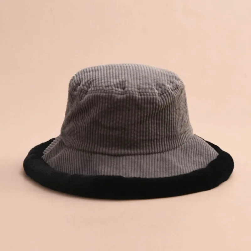 Fisherman hat female autumn and winter soft sweet cute thick solid color hat warm ladies elegant hat