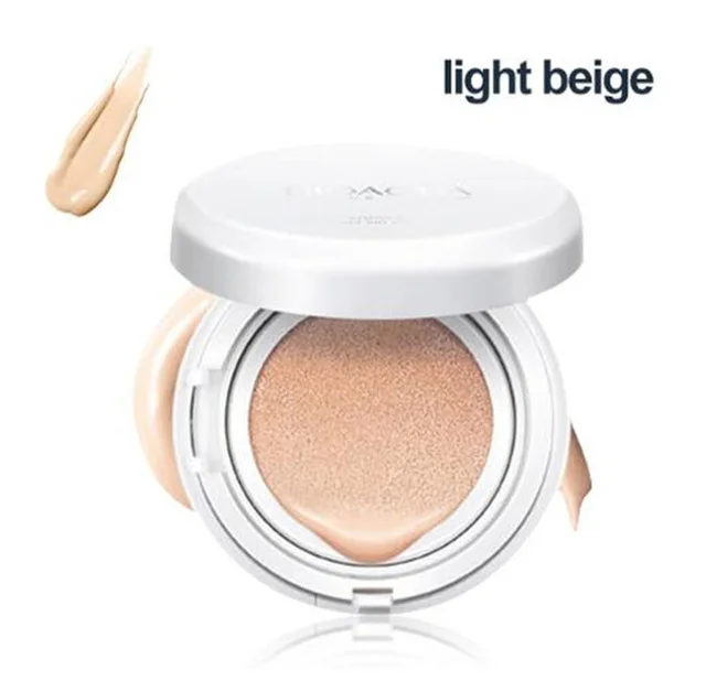 light beige BIOAQUA Air Cushion BB& CC крем-основа, влажный порошок, отбеливающий консилер, увлажняющий, Осветляющий, солнцезащитный крем, голый макияж, 15 г - Цвет: light beige