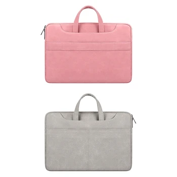 

Laptop Bag Within 15.6in Laptop,Anti-scratch Shock-proof Waterproof PU Leather Handbag PC Tablet Case Cover for Xiaomi Dell HP