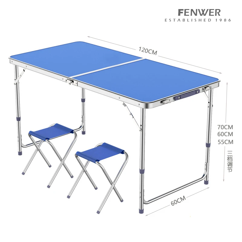 Adjustable Height Outdoor Table Outdoor Aluminum Folding Table