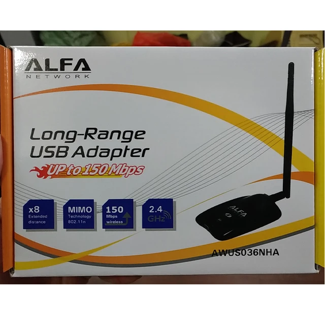 Alfa awus036nha ar9271チップセット,100m WIFIアダプター,Bt5用802.11 ...