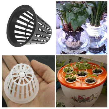 

100 PCS Planting Basket Plastic Hydroponic Soilless Culture Hydroponic Vegetable Planting Basket Root Fixer