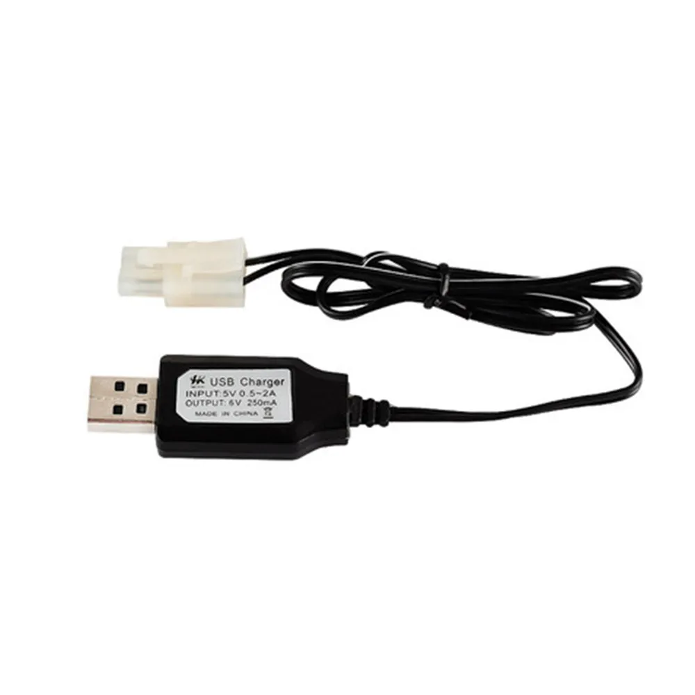 SM 2P Plug 6V 250mA USB Charger Cable for Ni-Cd Ni-MH AA Battery Pack 