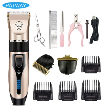 

Pet Dog Hair Clippers Grooming Electric Scissor Dogs Cutter Rechargeable Cordless Shaver Low Noise Haircut Tool New 2021 Trimmer