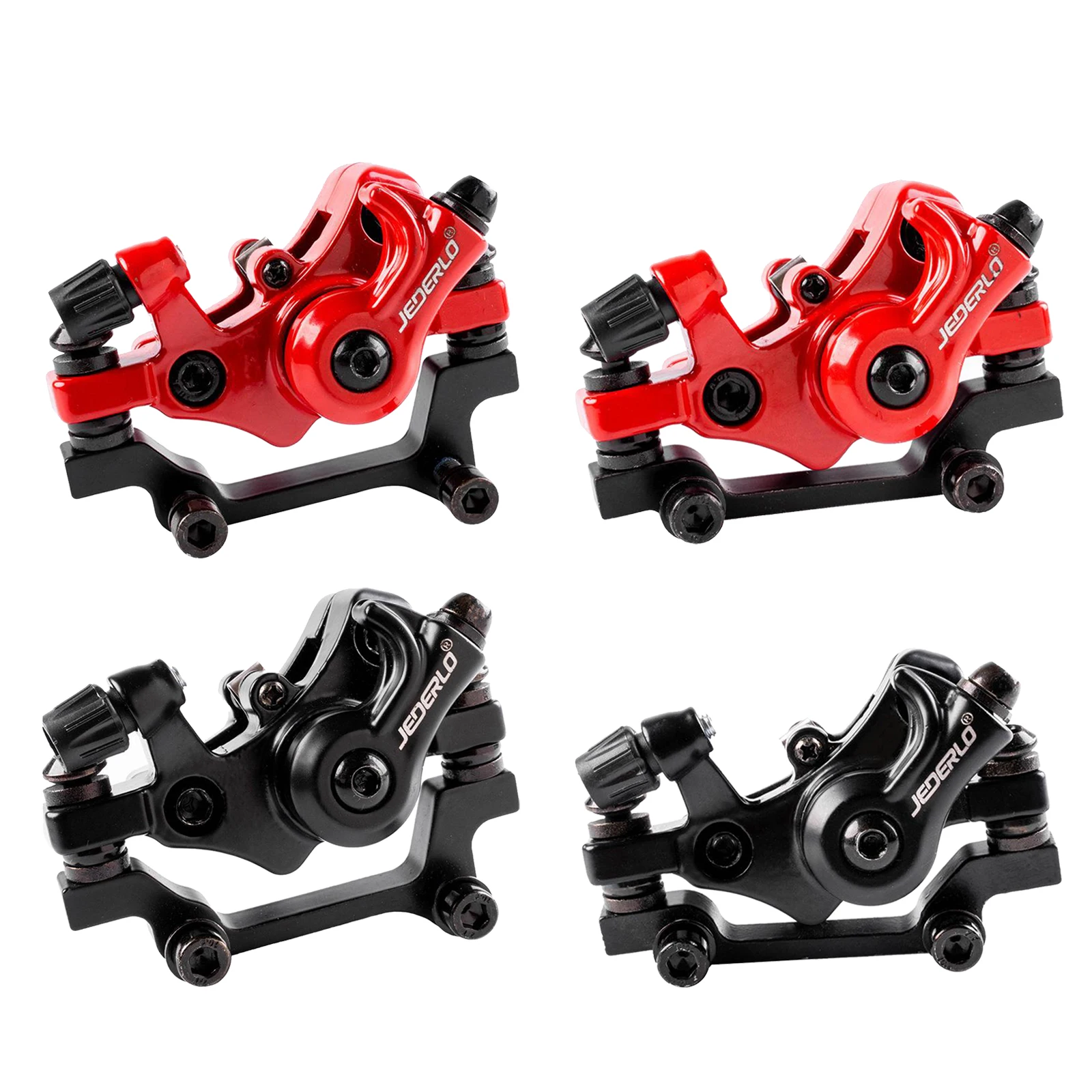 Set Pinze Freno A Disco Meccaniche Per Bici - Anteriore E Posteriore, In Alluminio, Con Adattatori, Per MTB, E-Bike, Strada