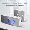 Digital Alarm Clock Mirror LED Night Lights Thermometer Wall Clock Lamp Square Rectangle Multi-function Desk Clocks USB/AAA ► Photo 2/6