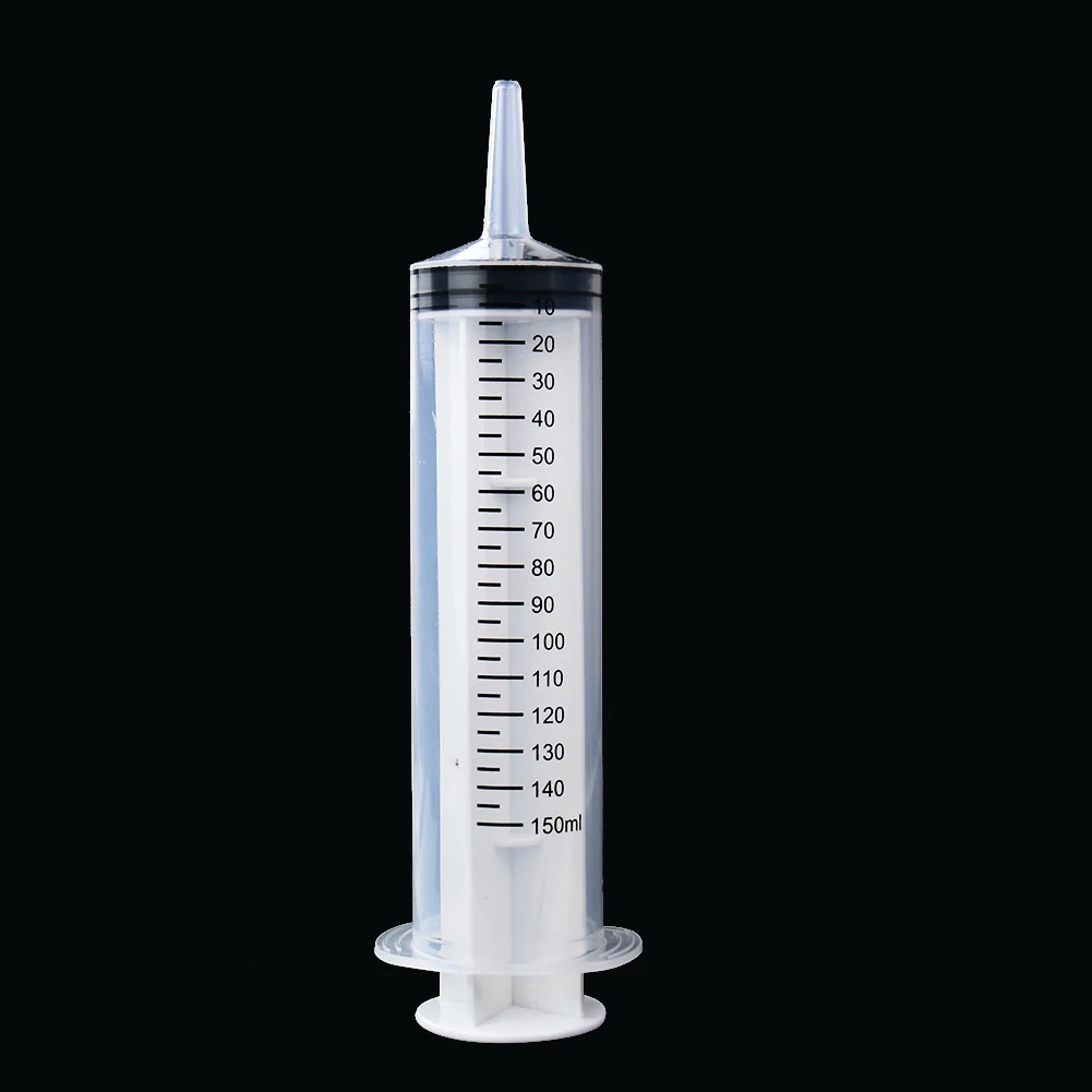 

150ml Large Capacity Plastic Syringe Hydroponic Sterile Nutrition Syringe Measuring Tools Pet Supplies Cat Feeding Accessories