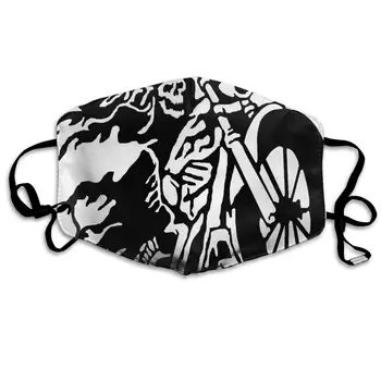 

Dustproof Washable Reusable Flaming Skeleton Biker Riding Mouth Cover Mask Respirator Germ Protective Warm Windproof Mask