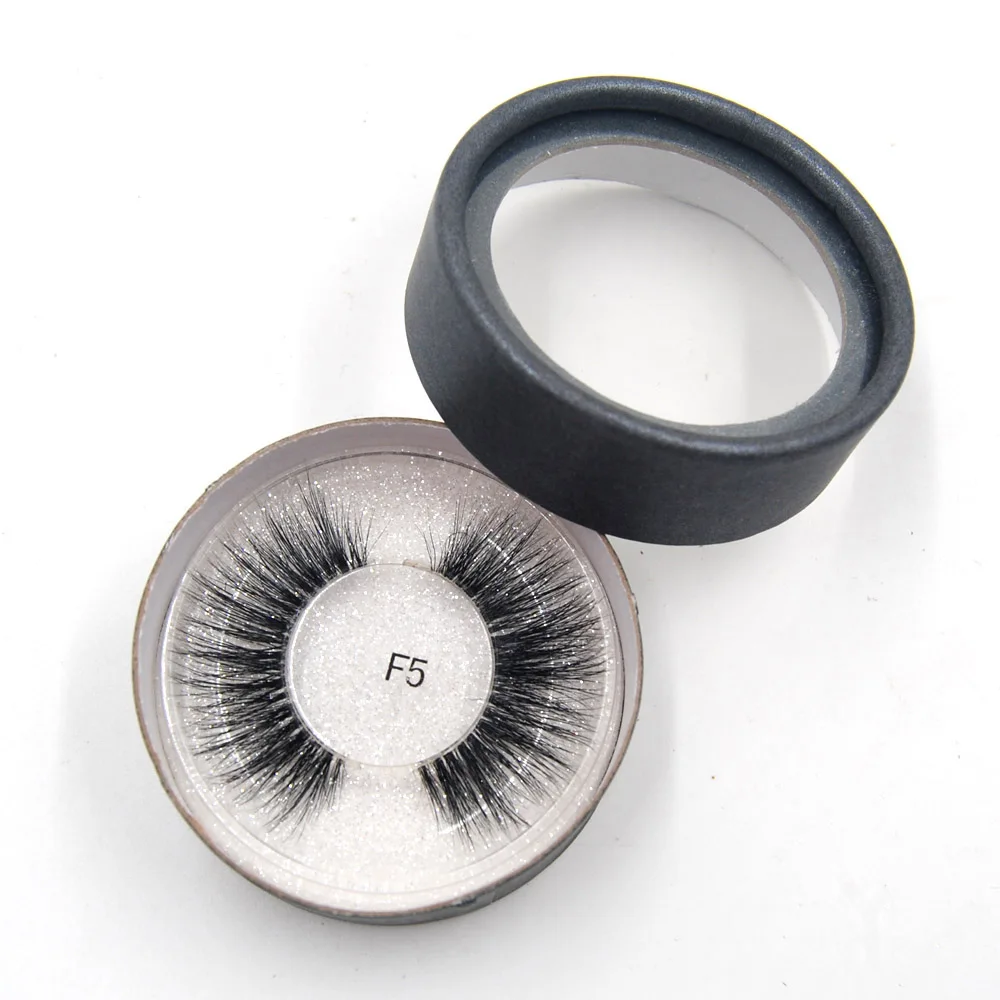 3D норковые ресницы, невидимая лента, мягкие натуральные волосы, Роскошные, бесплатно,, ручная работа, индивидуальная метка, макияж для глаз - Цвет: black silver F5