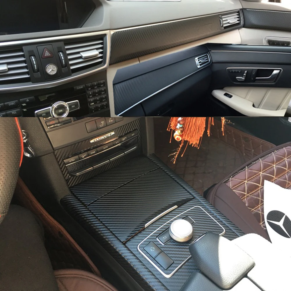 Самоклеющиеся автомобильные наклейки для Mercedes E Class W212, виниловые автомобильные наклейки из углеродного волокна и наклейки, аксессуары для стайлинга автомобилей