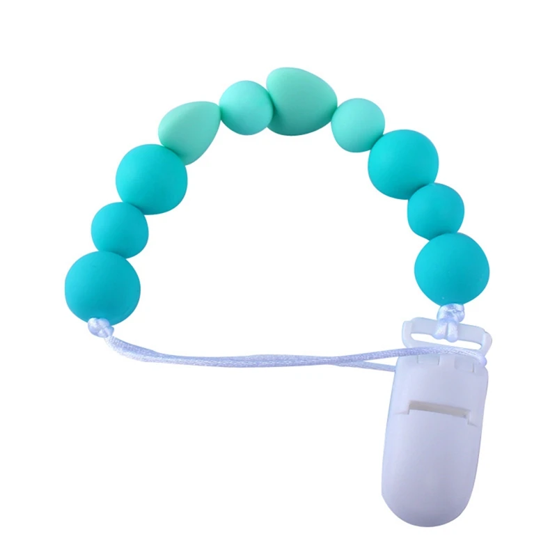 Cute Silicone Pacifier Chain Baby Supplies Teether Anti-fall Clip Chains Infants Chew Toy Nipple Feeding Appease