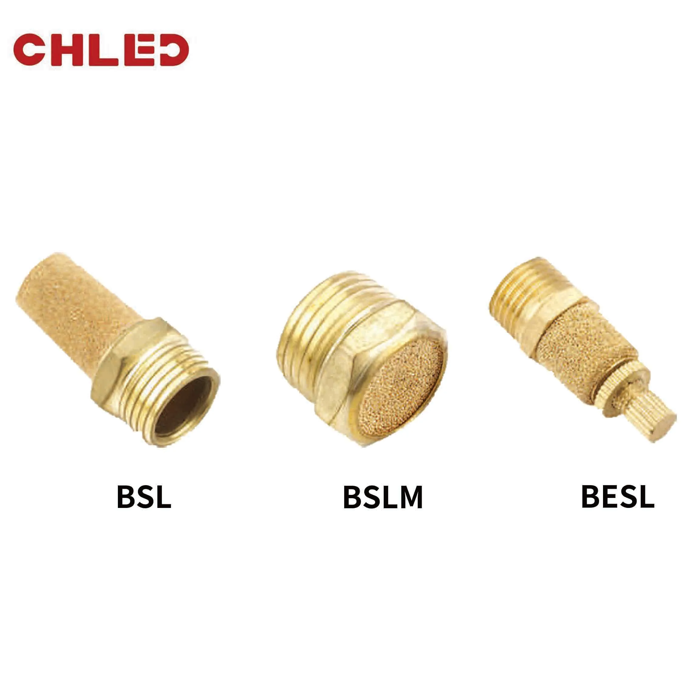 Штуцер шумоподавляющего фильтра соединитель BSLPneumatic BSL M5 1/8 &quot1/4&quot 3/8 &quot1/2&quot