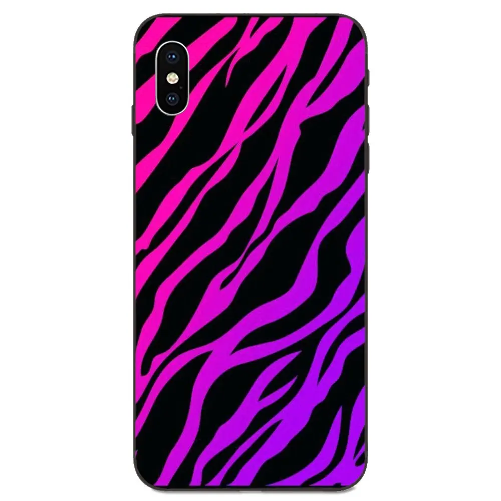 Для Xiaomi mi x Max Note 2 2S 3 5X6 6X8 9T SE A1 A2 A3 CC9e Lite Play Pro F1 TPU сумочки для аксессуаров цветная неоновая Зебра - Цвет: as picture