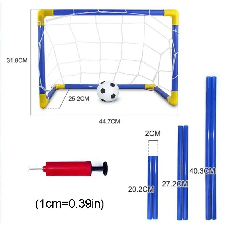 Football Goal Toy Set Kids Soccer Goal Pool Set for Toddler Boys and Girls 3+ Kids Ball Toy 3