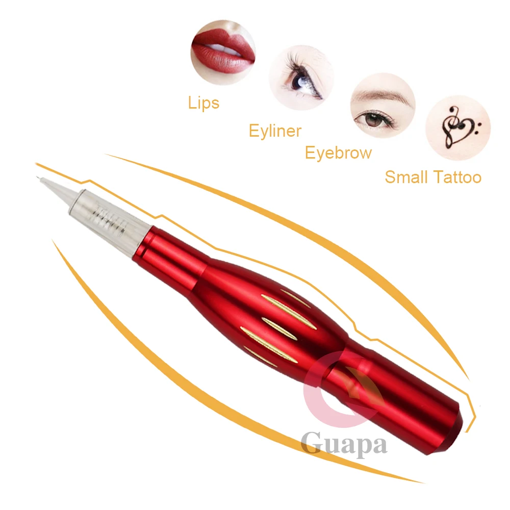 12V Татуировки роторный инструмент для перманентного макияжа бровей татуировки с сильным мотором для бровей, косметический инструмент с 20 штук иглы