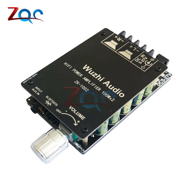 ZK-1002L мини беспроводной Bluetooth 5,0 TPA3116 цифровой усилитель мощности аудио Плата 100 Вт X2 стерео усилитель Amplificador домашний кинотеатр